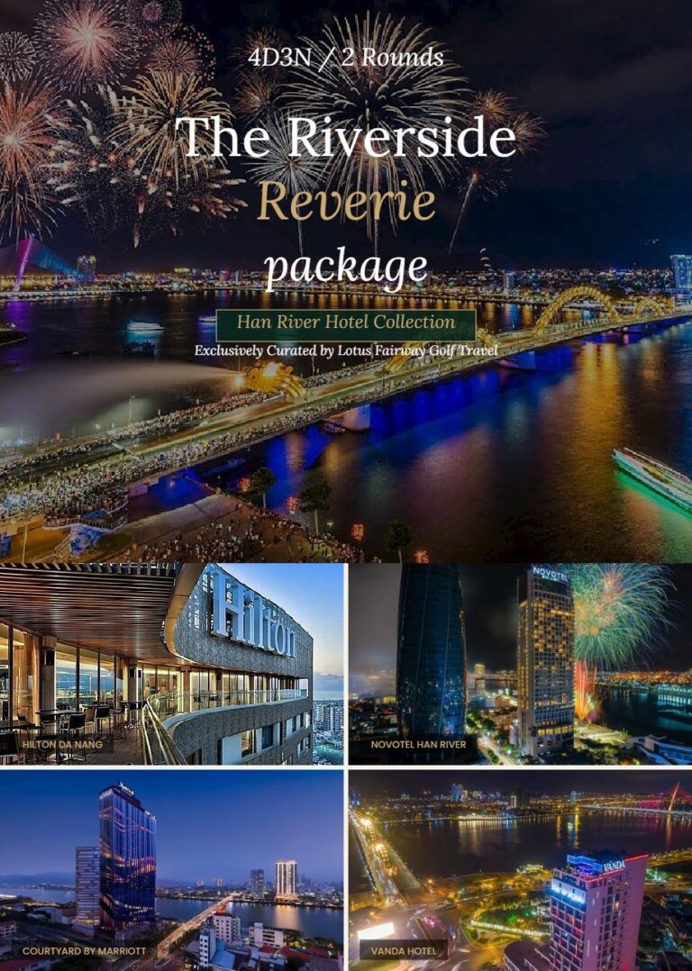 The Riverside Reverie Package: Trải Nghiệm Golf và Nghỉ Dưỡng Đẳng Cấp tại Đà Nẵng
